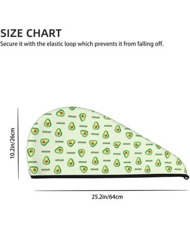 Green Avocado Microfiber Hair Towel - Super Absorbent Quick Dry Hair Wrap for Women | Ideal for Long Curly & Thick Hair - Buy Online on GoSupps.com