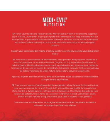 Medi-Evil Nutrition Whey Dynamic Protein Strawberry Delight Flavour 2kg 66 Servings Whey Protein Powder for Muscle Growth Vegetarian Strawberry 66 Servings (Pack of 1) - Buy Online on GoSupps.com