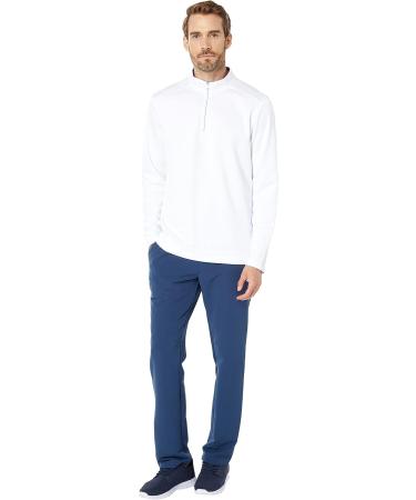 adidas Men's Club White Quarter Zip Pullover Large - Recycled Polyester - Buy Online on GoSupps.com