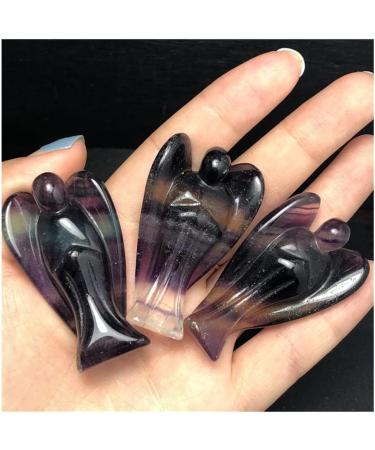 Natural Crystal Rough 1 Piece Natural Fluorite Crystal Carved Angel Reiki Beautiful Craft Stones - Buy Online on GoSupps.com