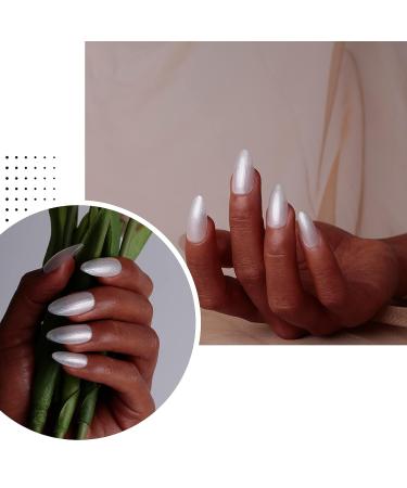 IMTITI Pearl Gel Nail Polish 15ml White Color | Long-Lasting Soak Off LED Nail Art | Manicure Salon Quality at Home - 0.5oz - Buy Online on GoSupps.com