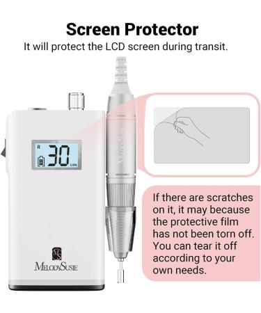MELODYSUSIE Scamander Nail Drill | Professional Electric Manicure Set | 30000RPM Portable E File Kit for Acrylic Nails UK | Rechargeable and Easy-to-Use (A-white) - Buy Online on GoSupps.com