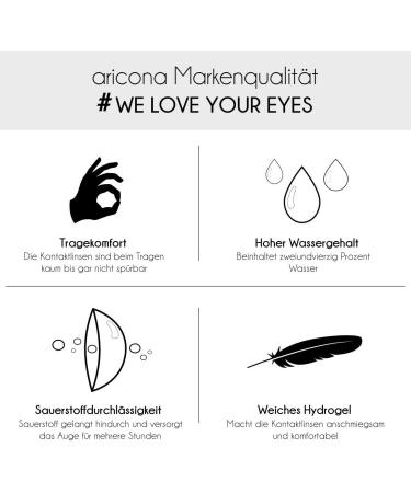 Aricona White Opaque Contact Lenses - Annual Colored Lenses for Halloween - No Prescription Needed - Buy Online on GoSupps.com