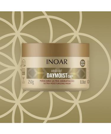 INOAR Absolut Daymoist Hair Mask - Elasticity Restoring & Malleability Improving - Ultra Moisturizing Formula for Damaged Hair - Vegan & Cruelty Free - 8.8 oz - Buy Online on GoSupps.com