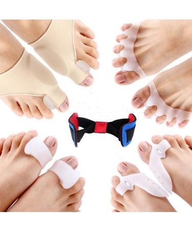 Bunion Corrector and Bunion Pain Relief Kit Gel Bunion Pads & Sleeve Toe Separators Spacers Straighteners for Men and Women- Hammer Toe Hallux Valgus Big Toe Joint in Toe 9 Pack