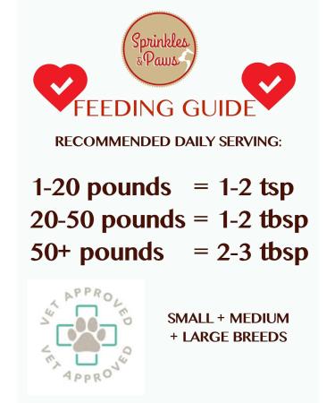 SPRINKLES & PAWS Sweet Potato and Carrot Sprinkles Dog Food Topper Powder | Made in Canada with Organic Vegetables | Grain Free Vegan Vegetarian | Buddy Bites Natural - Buy Online on GoSupps.com