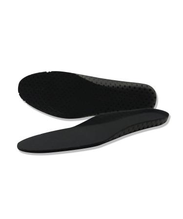 Soft Breathable Replacement Insoles for Running Shoes Work Boots Comfort Cushioning Shoe (Black US M 4-8" W 5-9" Height 0.4") Black US M 4-8" W 5-9" height 0.4"