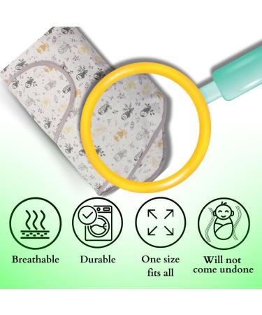 Miracle Blanket Baby Sleep Swaddle Wrap for Newborn 0-3 Months - Giraffes & Lions Print - Buy Online on GoSupps.com
