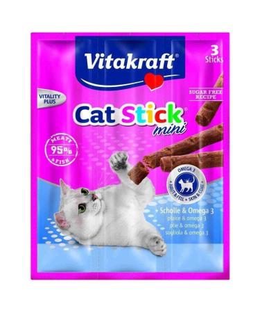 Vitakraft Cat Stick Mini - Plaice & Omega 3
