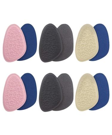 6 pairs forefoot cushions Bale Bale Tearsucker heel inserts of foot cushions forefoot cushions Medium-sized Cushions slipproof pad in half size mesh-stretch tissue