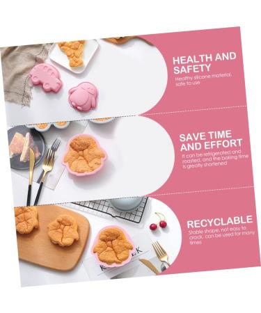 OUNONA 4 Pcs Silicone Mold Penguin Silicone Mould Non-Stick Baking Molds Silicone Dessert Mold Muffin Trays Silicone Fondant Roasting Pan Cake Mold Fondant Mold Cartoon Child Silica Gel Assorted Color 2x2pcs 12.2X11.5X3.3CMx2pcs - Buy Online on GoSupps.com