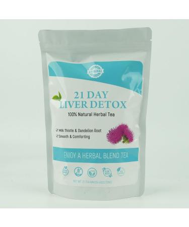 Laicuherb Milk Thistle Liver Detox Tea for Digestion and Immunity, Natural 21 Day Liver Cleanse Herbal Tea for Liver Cleansing & Stomach Care, Caffeine Free, 21 Teabags - Buy Online on GoSupps.com