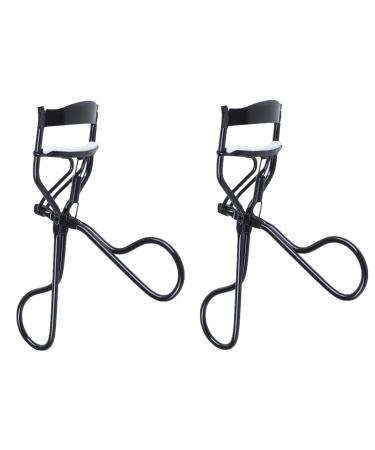 2X Cosmetic Tool Black Handgrip Curling Lashes Eyelash Curler