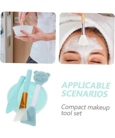 Didiseaon 3 Ensembles Set de Pinceaux Applicateurs pour Masque Facial Silicone Double T te Brosse Nettoyante Visage Portable et Bol de M lange pour Soins Peau Outil Beaut Multifonctionnel Bleu ciel - Buy Online on GoSupps.com