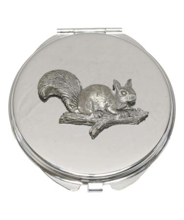 Squirrel On Branch Compact Mirror Handbag Gift With Free Engraving 344