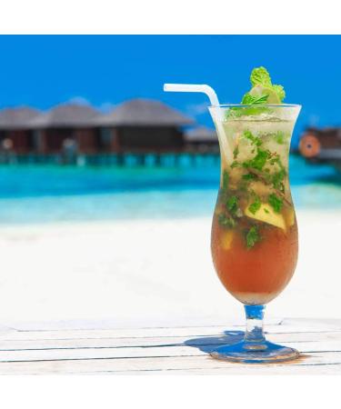 200 Count 100% Plant-Based Compostable Straws - Biodegradable Flexible Drinking Straws - Eco-Friendly Alternative to Plastic Straws - White 8.25 - Buy Online on GoSupps.com