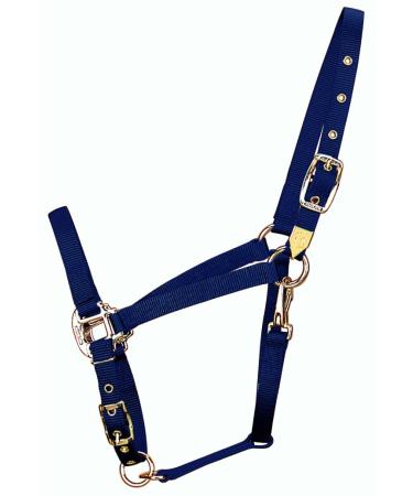 Hamilton 3/4-Inch Nylon Arabian Horse Waller with Adjustable Chin and Throat Snap Average 800 to 1100 Pounds Navy Blue Average 800 To 1100 Pounds Marineblau