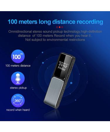 100 Meters Distance Stereo Vocice Recorder HD 1080P Noise Reduction Video Recorder Intelligent Control Recording OTG Phone Connection () - Buy Online on GoSupps.com