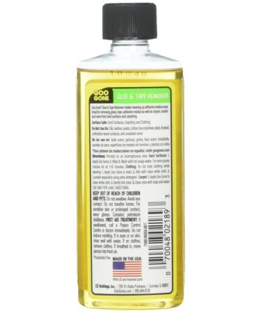 Goo Goo Glue and Tape Adhesive Remover - 4 oz - Removes Stickers, Crayon, Glue, Tape, Gum, Decals, Labels - Buy Online on GoSupps.com