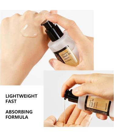 Snail Mucin Serum - Snail Mucin Essence - Hydrating Snail Mucin Moisturiser - Skin Repair Face Serum - Hyaluronic Acid Serum for Face - Dark Spot Correcting Glow Serum for Repair Dull and Damaged Skin - Buy Online on GoSupps.com