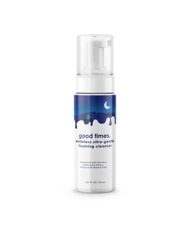 Eco Beauty good times Water-less Refreshing Foaming Cleanser 5.07 oz/150ml All Natural Face Wash with Cucumber and Botanical Extracts and Vitamin E (1 Bottle) 5.07 Fl Oz (Pack of 1)