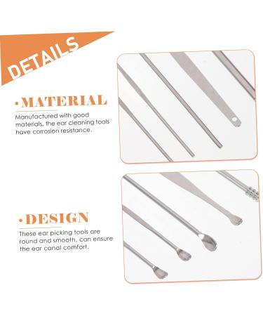 FRCOLOR 12 Sets Ear Pick Cleaner Kit - Stainless Steel Ear Wax Remover & Earpick Portable Assorted Colors - Buy Online on GoSupps.com