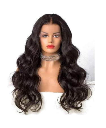 Lace Front WIG Real Hair Wig 360 Lace Frontal Wage Loose Wave Human Hair Perachen with Baby Hair Pre Plucked Hairline For Black Women 150% Density Natural Color 24inch
