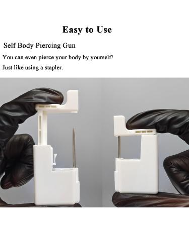 Belly Button Piercing Kit - Professional Self Piercing Gun & Tools for Navel Lip & Dermal - 13 Gauge Home Piercing Solution - Buy Online on GoSupps.com