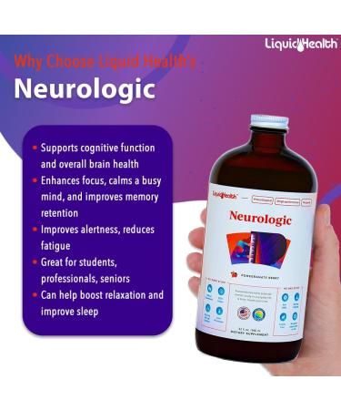 LIQUIDHEALTH Adult Focus & Energy Liquid Vitamin Bundle with Mega Energy B-Complex USDA Organic Methyl B12 Drops Neurologic Nootropic Focus Supplement - Boost Energy Mood - USA Made Vegan Non-GMO - Buy Online on GoSupps.com
