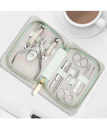 Nail Clipper Set 9-Piece Stainless Steel Nail Set Home Professional Pedicure Nail Set Portable Travel Beauty Set with Portable Fashion Bag Nail Clipper Kit (Color : Pink) - Buy Online on GoSupps.com