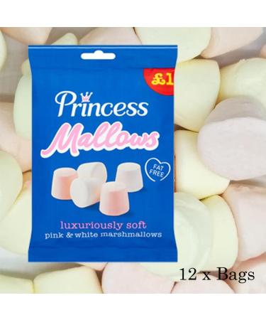 12 x Mallows Pink & White Marshmallows 150g - Soft Pink & White Marshmallows - Buy Online on GoSupps.com