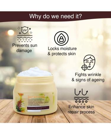 Natural Honey & Almond Cream Face Scrub 400 GM | Gentle Exfoliation for Radiant Skin - International Shipping - Buy Online on GoSupps.com