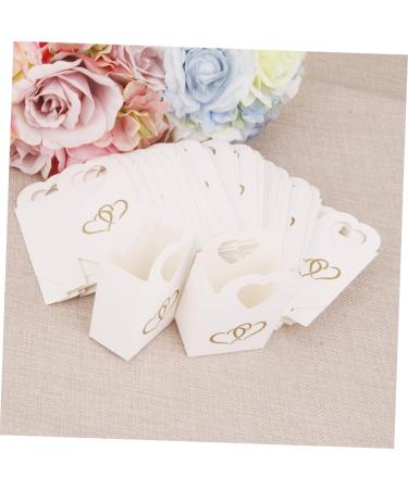 CHILDWEET 50pcs Box Box Favor Boxes Candy Boxes White Decorative Box Heart-shaped - Buy Online on GoSupps.com