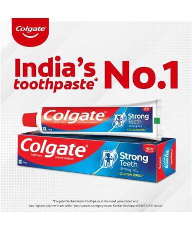 Colgate Cavity Protection Strong Teeth Toothpaste with Amino Shakti - 1000gm (500gX2) Saver Pack India's No.1 Toothpaste - Buy Online on GoSupps.com
