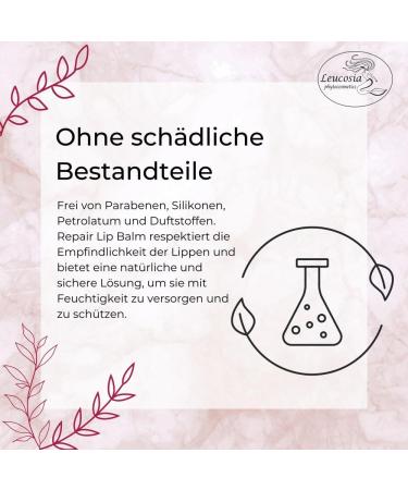 Leucosia Repair Lip Balm - Moisturising Lip Balm with Pure Essential Oils - 15 ml for Soft Hydrated Lips - International Shipping Available - Buy Online on GoSupps.com