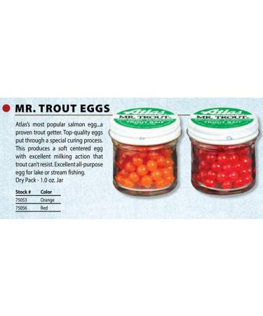 Atlast Fishing Bait: Mr. Trout Salmon Eggs - Red | Premium Quality Bait for Successful Fishing - Buy Online on GoSupps.com