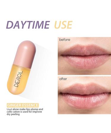 Derol Lip Plumper Oil - Natural Lip Care Essence for Plump, Moisturized Lips (Pink) - Buy Online on GoSupps.com