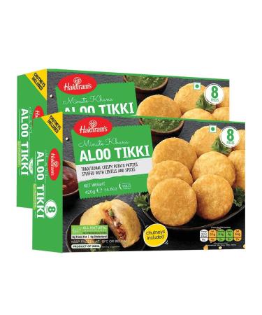 Haldiram's Aloo Tikki | 420G | Potato Patties |Ready to Eat | 100% Fresh | Indian Origin - B1G1 Pack