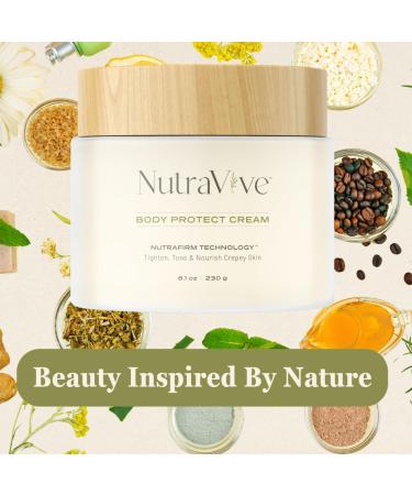 NutraVive Body Protect Cream - Anti-Aging Moisturizer for Crepey Skin 8.1 Oz | Tighten Tone & Nourish Full Body | Boost Collagen & Protect Skin Layers - Buy Online on GoSupps.com