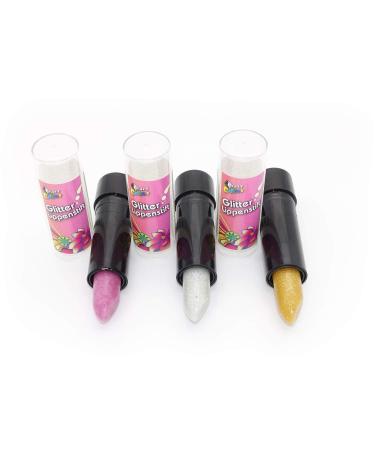 Crazy Color Pink Glitter Lipstick for Carnival & Mardi Gras - Stunning Party Makeup - Buy Online on GoSupps.com