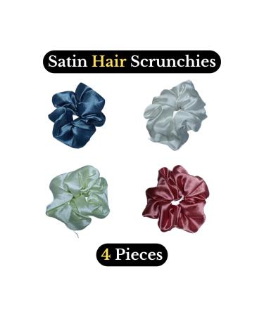 Double Sided Lice Removal Combs & Silk Satin Hair Scrunchies - Effective Lice Comb for All Hair Types | Daily Use Accessories (Red Green - Buy Online on GoSupps.com
