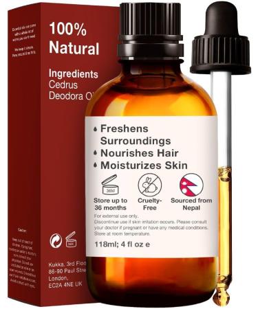 Cedarwood Essential Oil for Hair Growth & Diffuser - 100% Natural Therapeutic Grade, Aromatherapy & Skin Care - 118ml - Buy Online on GoSupps.com