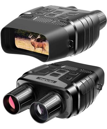 Rexing B1 Night Vision Goggles Binoculars with LCD Screen, Infrared (IR) Digital Camera, Dual Photo + Video Recording for Spotting, Hunting, Tracking up to 300 Meters (Black)