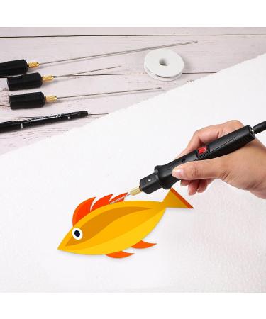 Hot Wire Foam Cutter Kit with Temperature Controller - Electric Cutting Machine for Art Craft EVA Foam Carving (Black) - Buy Online on GoSupps.com