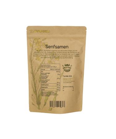 Buy 1 kg Yellow Mustard Seeds - Premium Quality from German Cultivation - International Shipping Available - Buy Online on GoSupps.com