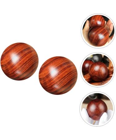 Partykindom 4-Piece Solid Wood Baoding Balls for Hand Massage & Fitness Chinese Roller Massage Balls for Health & Relaxation - Buy Online on GoSupps.com