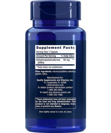 Buy Life Extension DHEA 50 mg - Boost Wellness with 60 Capsules - Buy Online on GoSupps.com