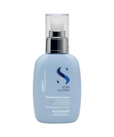 Alfaparf Milano Semi di Lino Density Hair Cream - Provides Thermal Protection for Hair - Increases Thickness & Vitality - Improves Volume with Filler Complex & Biodegradable Formula (4.23 Fl Oz)