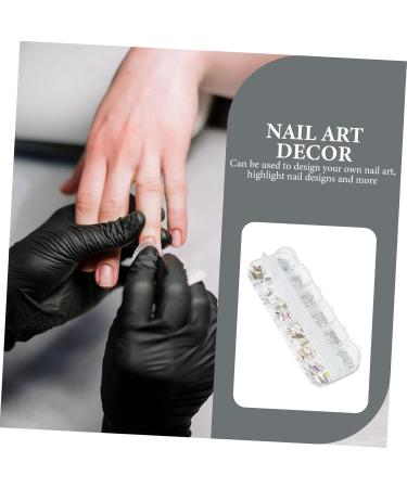 Ipetboom 1 Box Nail Drill Nail Art Sticker Decoration Nail Art Studs Nail Art Gems Nail Crystals Gems for Nails Gems for Crafts Nail Stickers Craft Glass Accessories Manicure - Buy Online on GoSupps.com