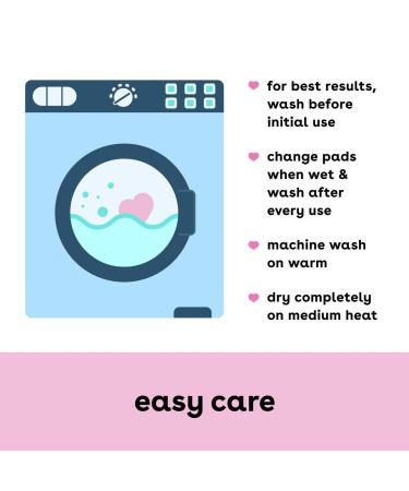 Super Soft Bamboobies Nursing Pads - Reusable & Washable Breast Pads for Breastfeeding - Milk Proof Bamboo Rayon Liner - Blue, 4 Pairs - Perfect Baby Shower Gifts - Buy Online on GoSupps.com